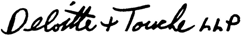 (DELOITTE <DATA,ampersand> TOUCHE
    LLP)